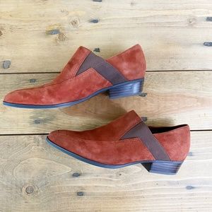 Naturalizer Orange Terracotta Suede Shoes Booties Boulder Style‎ Leather